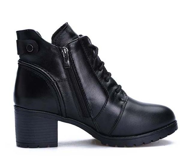 

2019 latest women leather flat boots, classic jumble ankle boot lady casual shoes in clafskin high heel pumps with box size 35-41 bm20, Black
