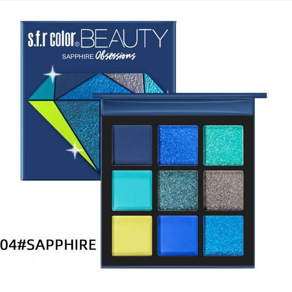 

готов к отправке нового пигментированные 9 цвета матовый eyeshadow насыпной косметический макияж тени для век блеск матовым тени для век