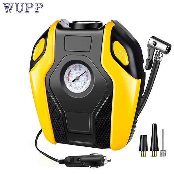 

wupp portable car auto electric air compressor tire inflator pump with 3m long extended power cord with cigarette lighter plug #