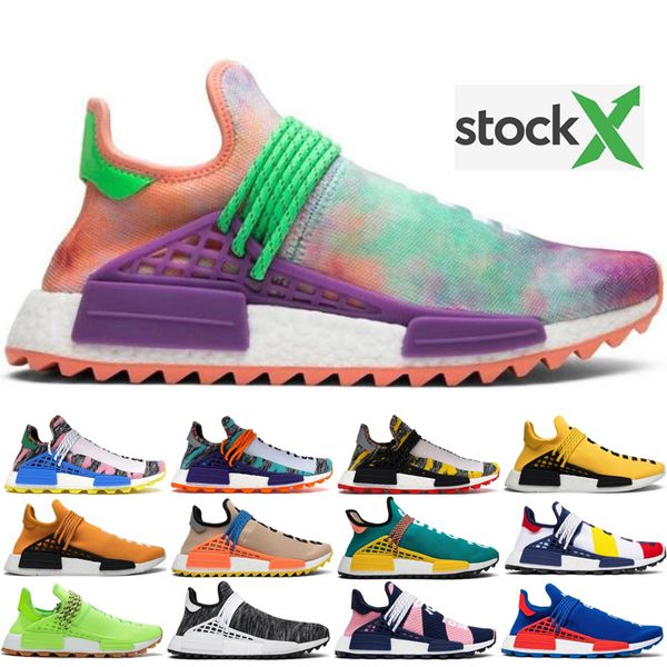 

2020 race pharrell williams hu trail nerd men women running shoes black nerd designer sneakers sports shoes