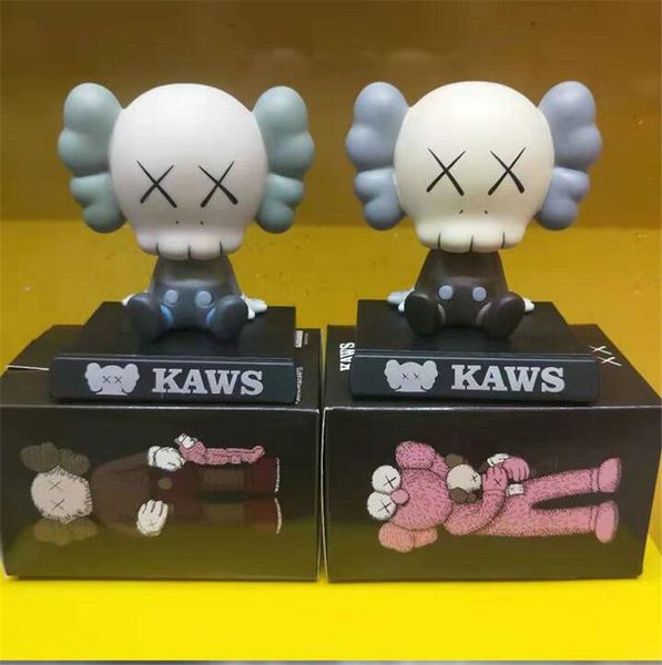 

12cm originalfake companion original 0.2kg action figure have a spring of shake your head doll car display deskdecoration gift