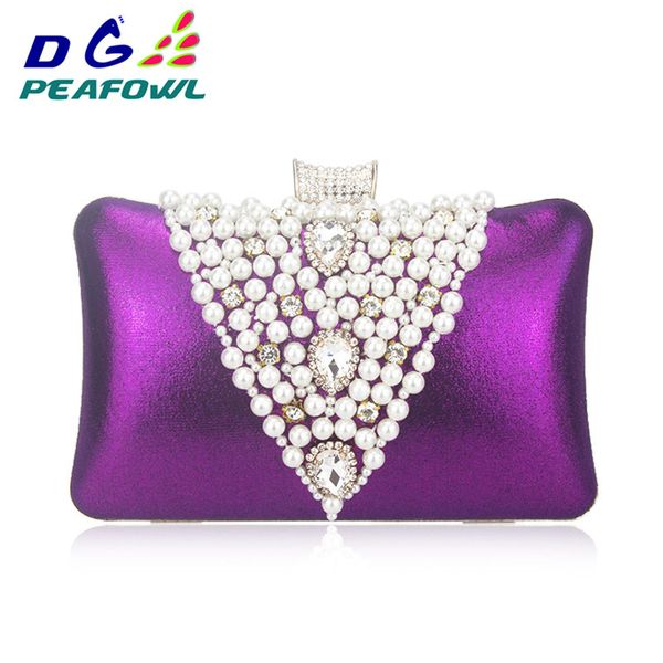

luxury handbags women bags designer women's pearl beaded purses handmade wedding wallet beige hasp toiletry evening clutch bags