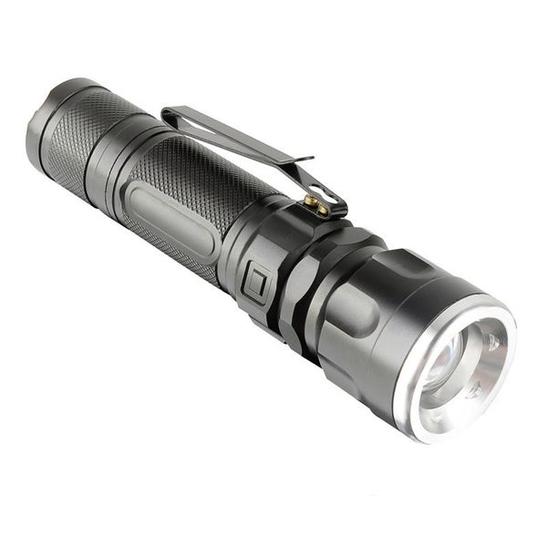 

xml t6 / r5 light flashlight bring pen clip flexible zoom flashlight t6 / r5