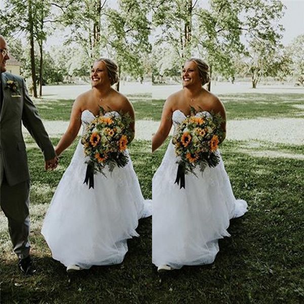 

long white sweetheart with tulle train wedding dresses a line bridal gowns south african country wedding gowns