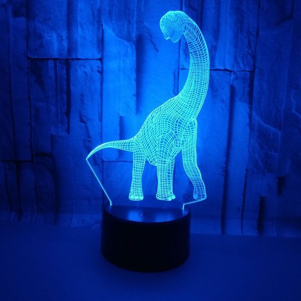 

новый образец оригинальность динозавр 3d лампа красочные touch led vision лампа подарочные украшения атмосфера 3d маленький настольная лампа