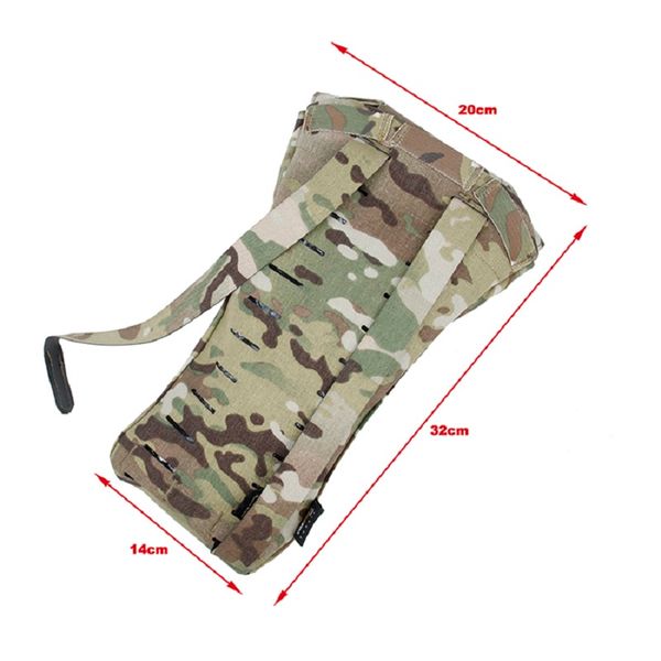 

back support tactical vest long water bag outsourcing tmc2781-mc, Black;blue