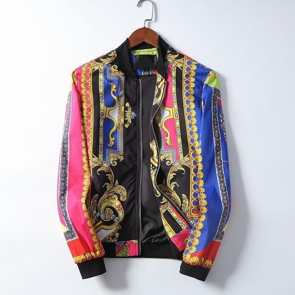 

mens 2020 роскошная куртки мужские байкер одежда мода марка бейсбол пальто streetwear повседневный печати ветровка мужские дизайнерские курт, Black;brown