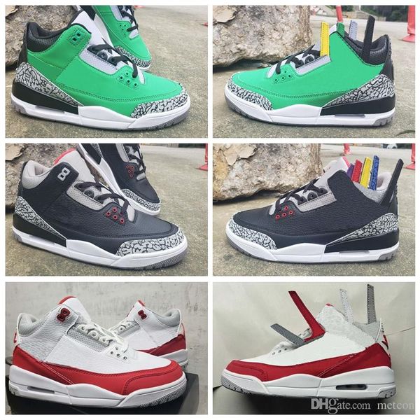 

2019 new 3 tinker black cement oregon ducks university red mens basketball shoes 3s changeable designer sports sneakers size 40-47