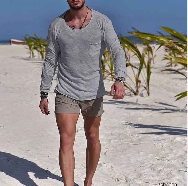 

mens designer t shirt men's wear autumn round neck slim fit solid color long sleeve t shirttvhvpxs0, White;black