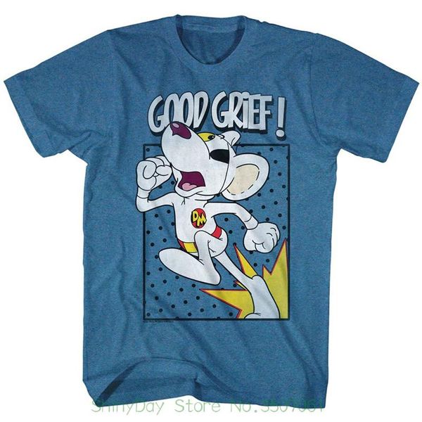 

sleeve men tshirt fashion danger mouse men's good grief t-shirt heather vintage, White;black