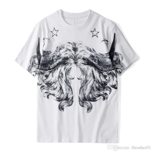 

famous designer men t shirt summer men women cotton short sleeves couples print t shirt size s-2xl, White;black