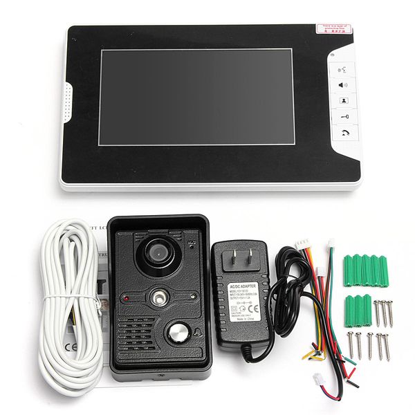

7inch lcd video doorbell intercom ir camera monitor night vision home security