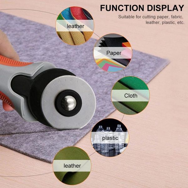 

high speed steel rotary cutter repair tools 45mm sewing anti slip handle manual circular quilting patchwork craft leather home