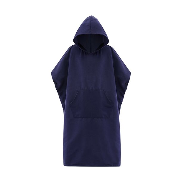 

microfiber wetsuit changing robe poncho with hood for water sports, swim, beach towel poncho lightweight & compact