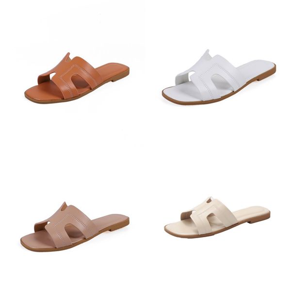 

2020 slippers h beach shoes casual shoes slippers summer flip flops genuine split leather plus size 48#486, Black