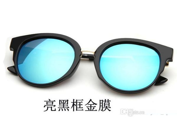 

classical new brand fashion sunglasses versatile anti-uv sunglasses 5 colors, White;black