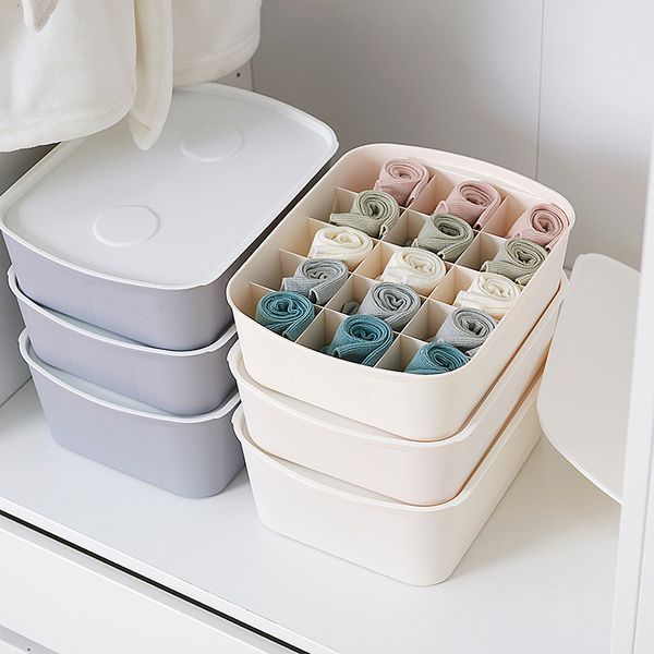 Brown Simple Houseware Closet Underwear Organizer Drawer Divider 4