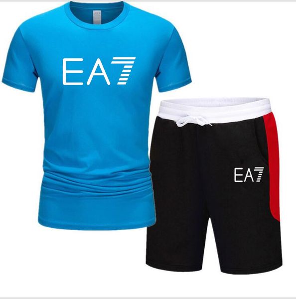 ea7 shorts and t shirt set