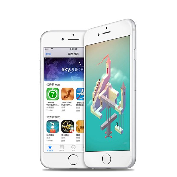 Orijinal Yenilenmiş Apple iPhone 6 1 GB RAM 4.7 inç iOS Çift Çekirdekli 1.4 GHz 16/64 / 128 GB ROM 8.0 Cep Telefonu