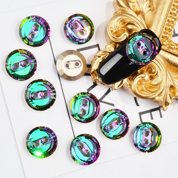 

the new nail jewelry diamond zhi jia zuan grade crystal button jewelry diamond glass drill buttons series, Silver;gold