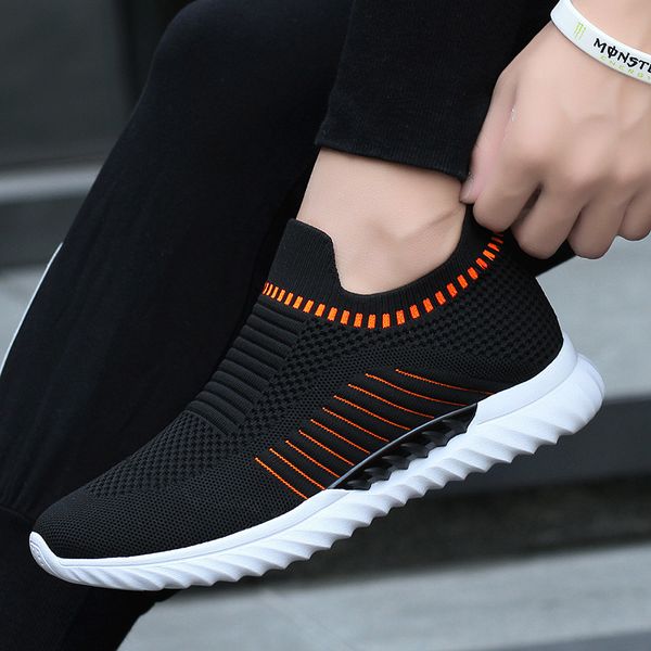 

running shoes men mesh breathable athletic shoes men anti slip womens walking sneakers slip-on sports women brand