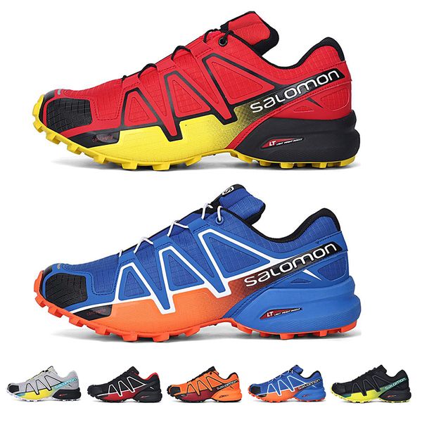 

Salomon Speed ​​Cross 4 IV CS черный синий оранжевый красный уличная обувь Дышащий человек Атлетика Mesh Фехтовальная обувь спортивные кроссовки кроссовки