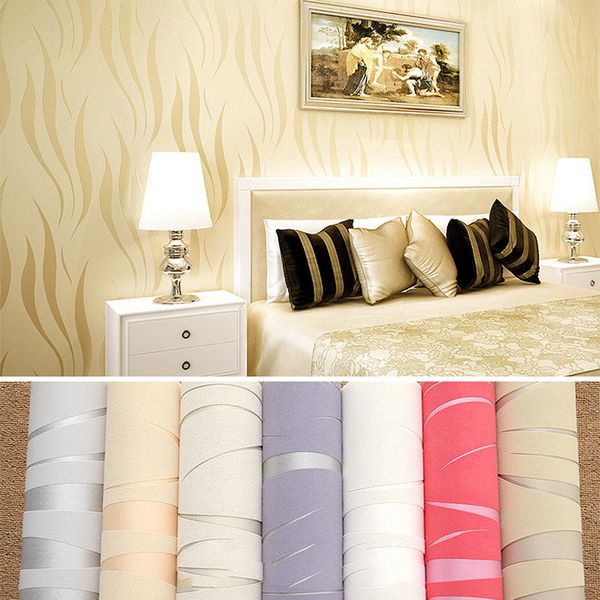 

new 3d flocking water grass leaf stereo wallpaper modern abstract wallpaper roll for room bedroom living room home decor wall