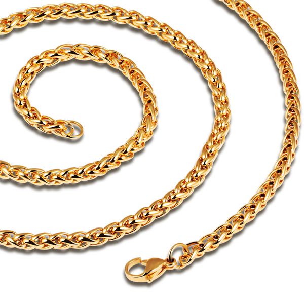 

stainless steel silver gold color different thickness length body chain necklace men new fashion charm jewelery chains