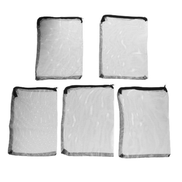 

5 pcs aquarium mesh media filter fish tank charcoal filter bag with zipper
