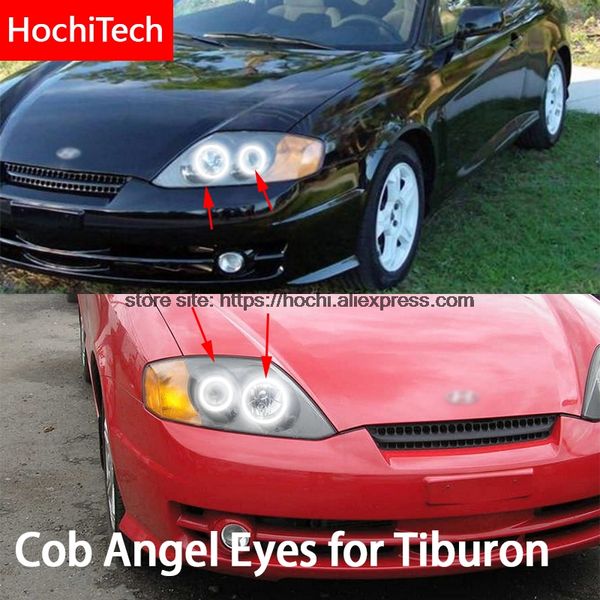 

for tiburon 2003 2004 2005 2006 cob led day light white halo cob led angel eyes ring error ultra bright