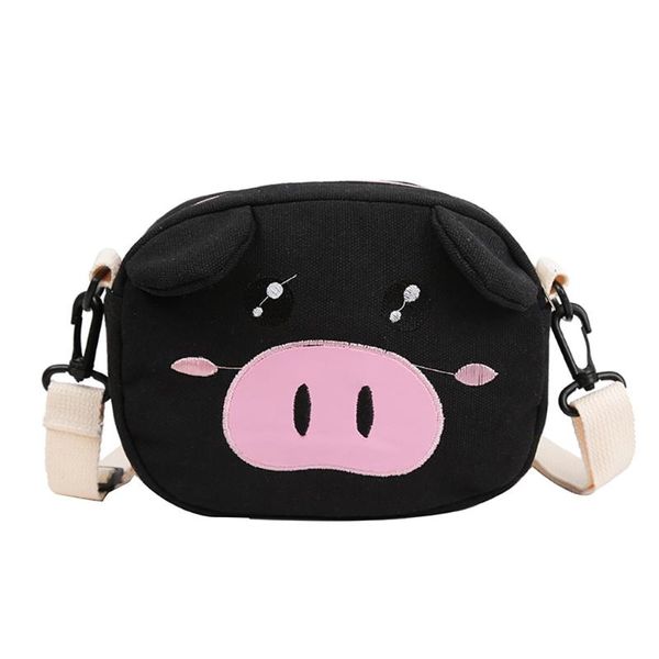 

2020 cute pig crossbody bags women personality pig small square bag tassel wild shoulder messenger bag