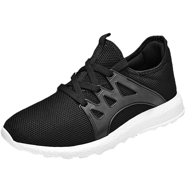

2020 мужская обувь mesh running дышащая обувь confortable walking большого размера обучение теннис спортивные повседневные кроссовки, Black