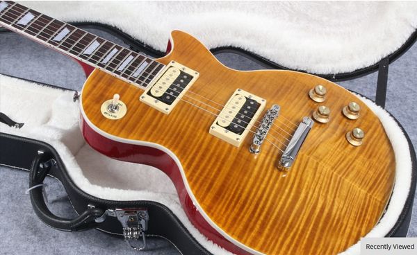 

совершенный 1959 стандарт Переиздание тигр пламени электрогитара, Slash подпись гита