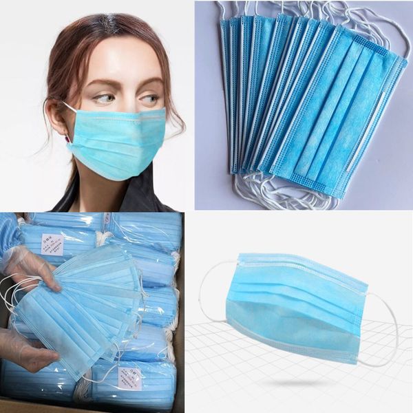 

kn95 респиратор маска 3 слоя анти-бактериальных маски n95 м горячей анти-пыли лицо рот обложки для лица маски защитные крышки эластичный ухо