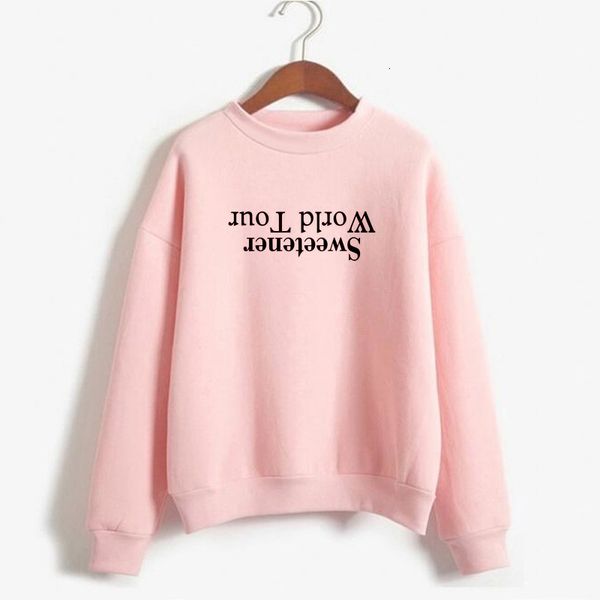 

женщина дизайнер толстовки женщина hoodie подсластитель толстовка гранде world tour толстовка женщина повседневных длинные рукава crewneck о, Black