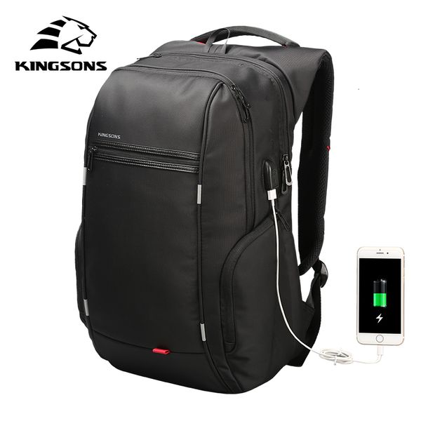 

kingsons men women fashion backpack 13 15 17 inch lapbackpack 20-35 litre waterproof travel backpack student school bag cj191201