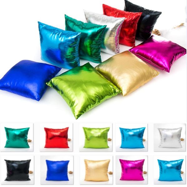 

new christmas foil gold silver shining party pillow cushion cover home decorativve sofa couch pillow case 9colors fa2113