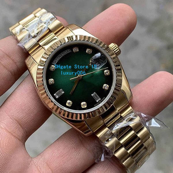 

2019 Новые унисекс часы Hot Sell 36 мм 128235 118235 128238 День Дата Президент 18k Розовое золото Б