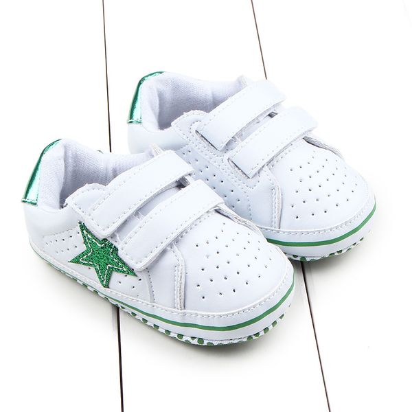 

classic bright leather toddler shoes non-slip first walkers newborn baby shoes