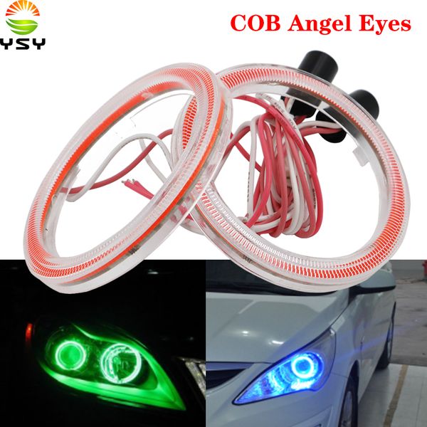 

ysy 4x car angel eyes led car halo ring lights led angel eyes headlight for auto moto moped scooter motorcycle 120/130mm