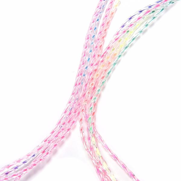 

1 pc portable 2m plastic rainbow rope fitness speed jump rope children exercise gym color random jump ropes