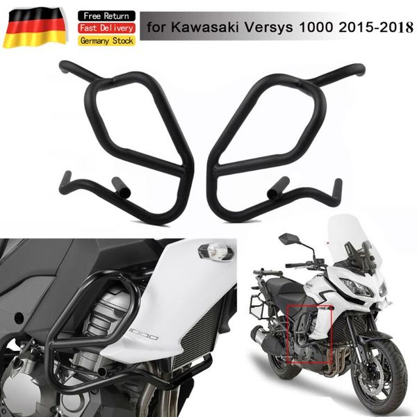 

motorcycle engine guard highway crash bar bumper frame protector for versys 100 klz1000 versys1000 2015 2016 2017 2018