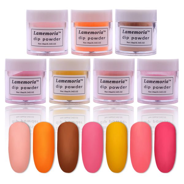 

lamemoria professional acrylic powder crystal nail art tips 28colors builder transparent powder crystal liquid manicure