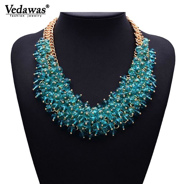 

2019 fashion choker necklace bib collar necklaces & pendants chunky crystal statement necklace for women jewelry xg134, Silver