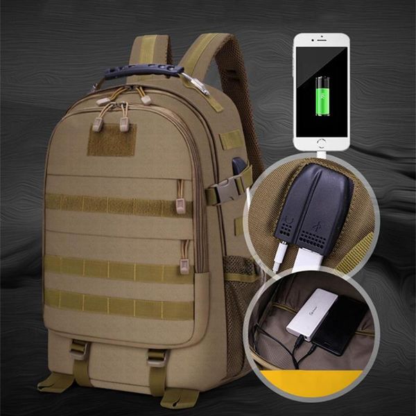

durable mountaineering backpack travel bag encrypted oxford cloth outdoors camping hiking field pack portable cycling