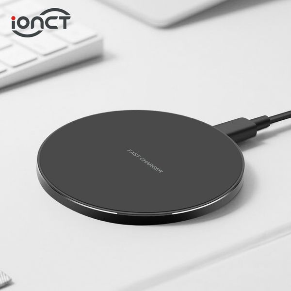

ionct 10w fast charger wireless for samsung s8 s9 note 9 8 for iphone x xs max xr 8 xiaomi qi charging usb phone charger pad