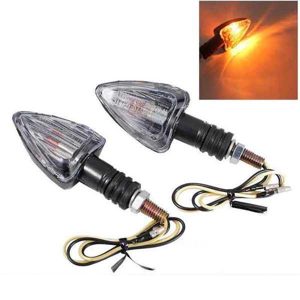 

2pcs flashing motorcycle led turn signal light led indicator light amber blinker lamp