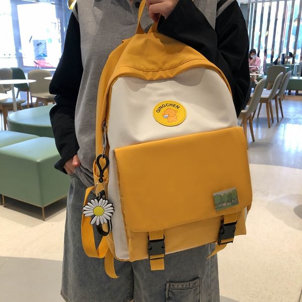 

nylon backpack women large capacity backpack school student back bag for teenage girls children computer bag waterproof mujer