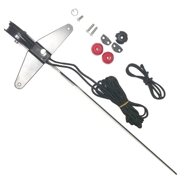 

aluminum alloy canoe kayak rudder foot control direction kit