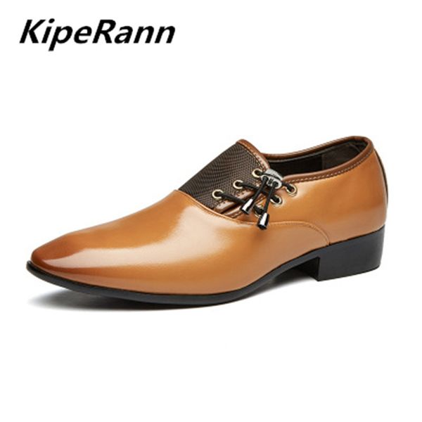 

large size 6-13.5 new fashion men's wedding dress shoes black round head flat bottom business british men's shoes dance
